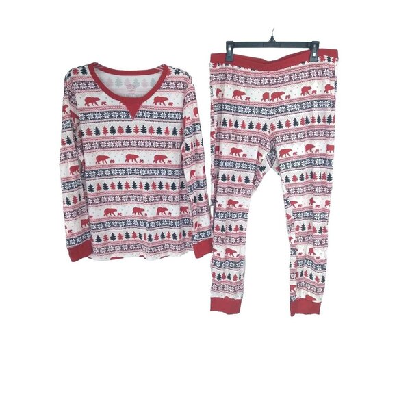 Wondershop Pajamas Women's XXL Christmas Fair Isle Print Matching Set - Picture 1 of 13